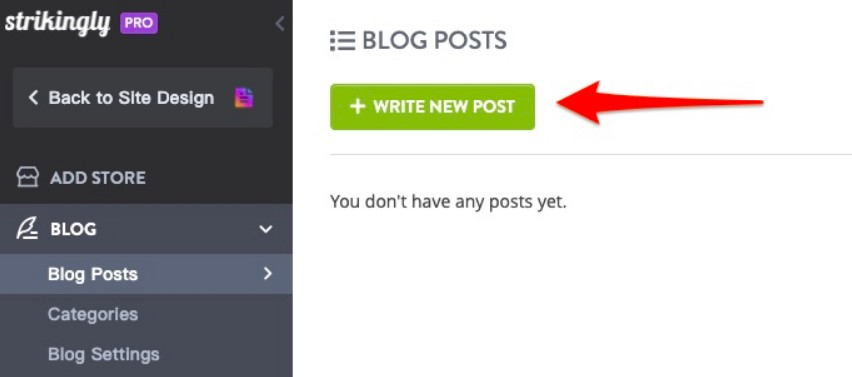 Write New Blog Post Strikingly Write New Blog Post Strikingly